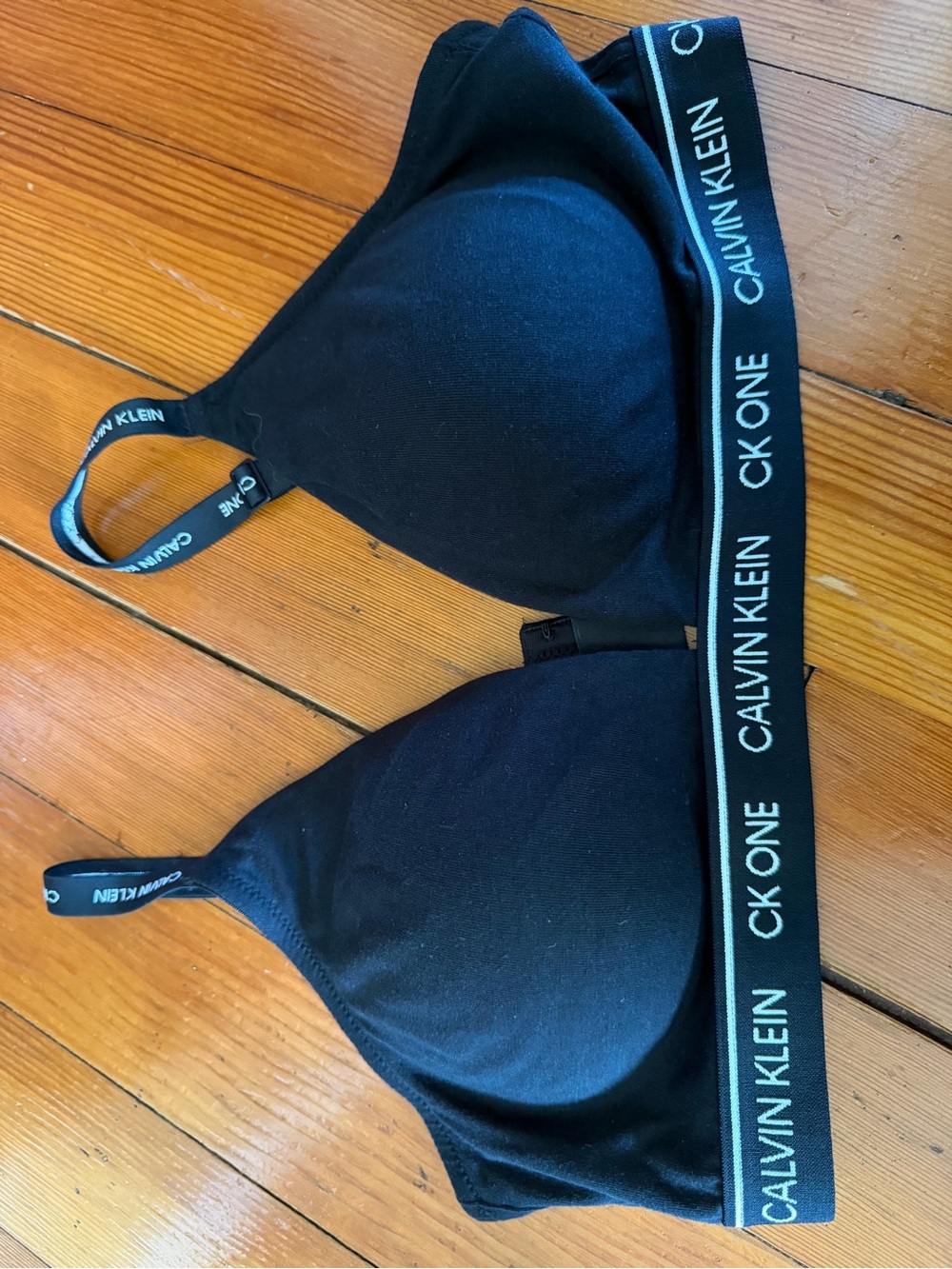 Calvin Klein Black CK One Logo Bralette